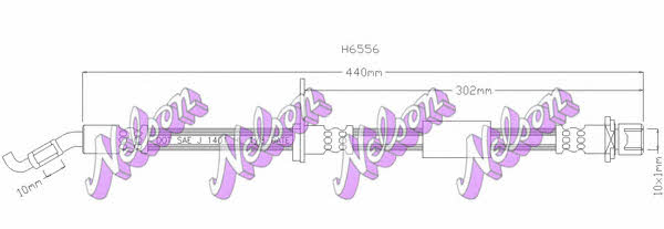 Brovex-Nelson H6556 Brake Hose H6556