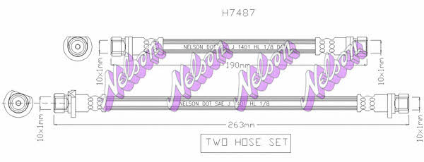 Brovex-Nelson H7487 Brake Hose H7487