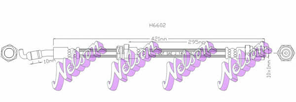 Brovex-Nelson H6602 Brake Hose H6602