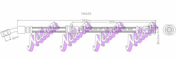 Brovex-Nelson H6626 Brake Hose H6626