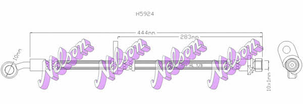 Brovex-Nelson H5924 Brake Hose H5924