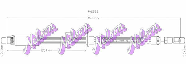 Brovex-Nelson H6282 Brake Hose H6282