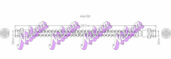 Brovex-Nelson H6698 Brake Hose H6698