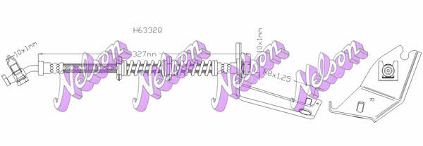 Brovex-Nelson H6332 Brake Hose H6332