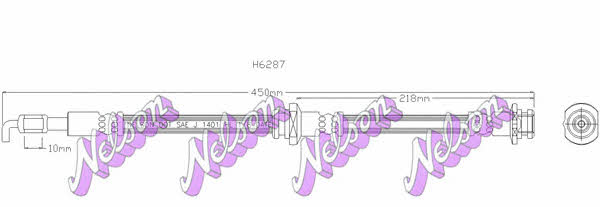 Brovex-Nelson H6287 Brake Hose H6287