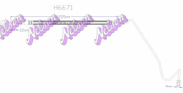 Brovex-Nelson H6671 Brake Hose H6671