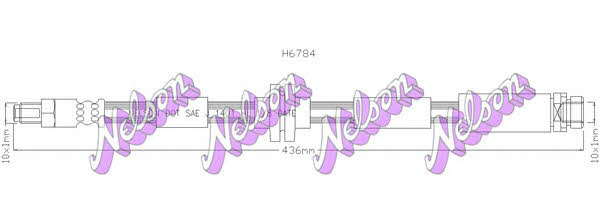 Brovex-Nelson H6784 Brake Hose H6784