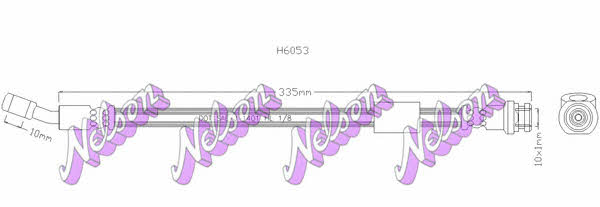 Brovex-Nelson H6053 Brake Hose H6053