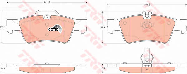 Brake pad set Dr!ve+ DP1010.10.0777