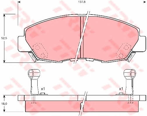 Dr!ve+ DP1010.10.0757 Brake Pad Set, disc brake DP1010100757