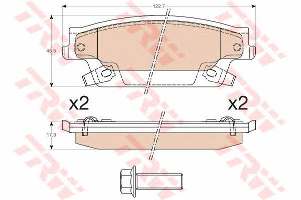 Dr!ve+ DP1010.10.0452 Brake Pad Set, disc brake DP1010100452