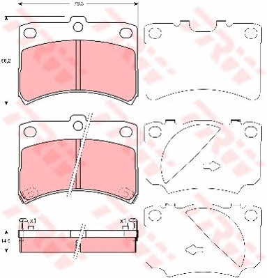 Dr!ve+ DP1010.10.0381 Brake Pad Set, disc brake DP1010100381