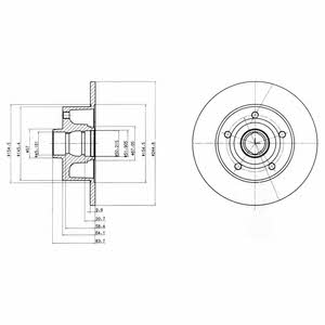 Dr!ve+ DP1010.11.0117 Rear brake disc, non-ventilated DP1010110117