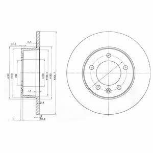Dr!ve+ DP1010.11.0224 Rear solid brake disc DP1010110224 DP1010110224 Dr!ve+ Rear solid brake disc