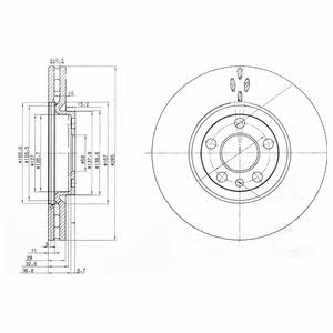 Dr!ve+ DP1010.11.0322 Front brake disc ventilated DP1010110322