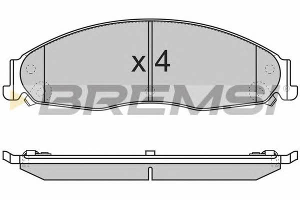 Bremsi BP3344 Brake Pad Set, disc brake BP3344