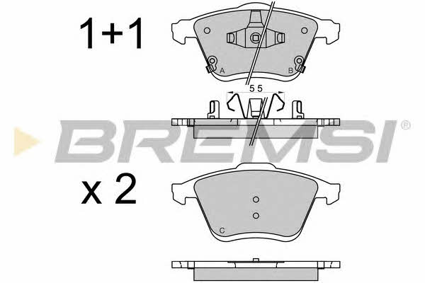 Bremsi BP3569 Brake Pad Set, disc brake BP3569