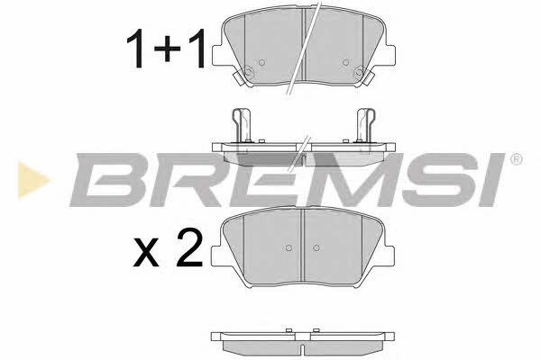 Bremsi BP3596 Brake Pad Set, disc brake BP3596