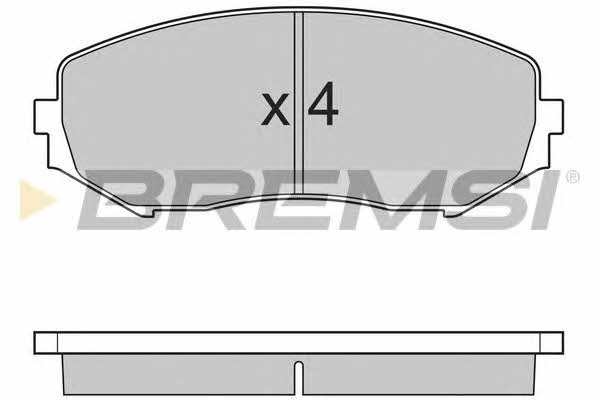 Bremsi BP3244 Brake Pad Set, disc brake BP3244