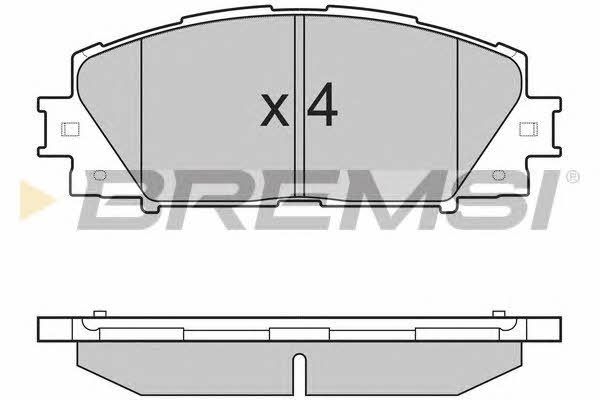 Bremsi BP3249 Brake Pad Set, disc brake BP3249