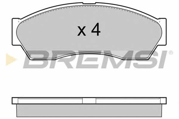 Bremsi BP3434 Brake Pad Set, disc brake BP3434
