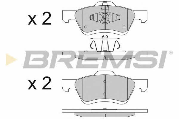 Bremsi BP3567 Brake Pad Set, disc brake BP3567