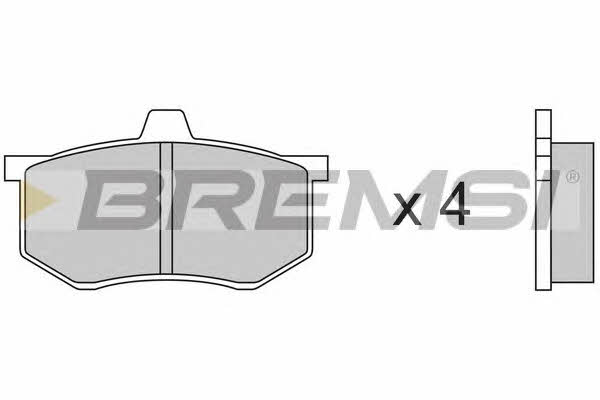 Bremsi BP2140 Brake Pad Set, disc brake BP2140