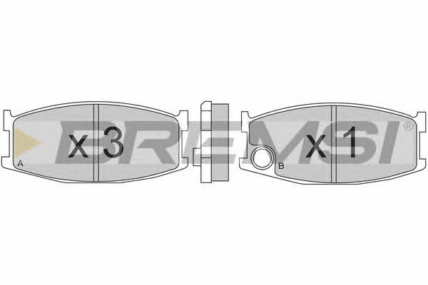 Bremsi BP2152 Brake Pad Set, disc brake BP2152
