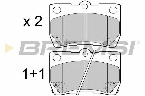 Bremsi BP3420 Brake Pad Set, disc brake BP3420