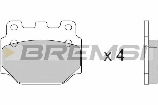 Bremsi BP2099 Brake Pad Set, disc brake BP2099
