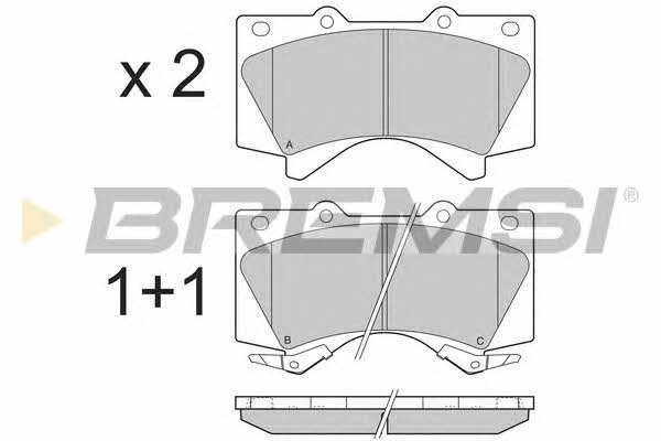 Bremsi BP3381 Brake Pad Set, disc brake BP3381