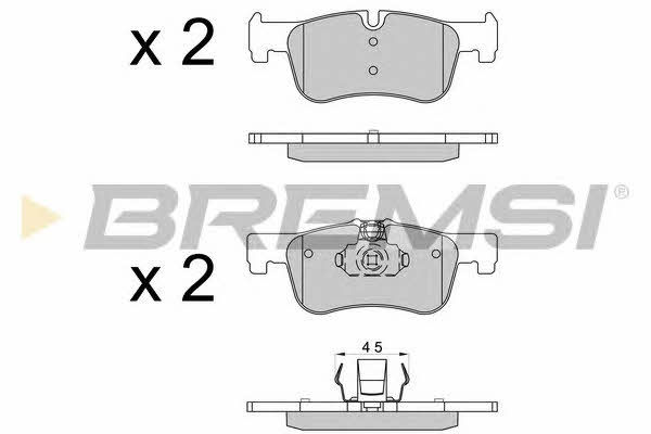 Bremsi BP3520 Brake Pad Set, disc brake BP3520