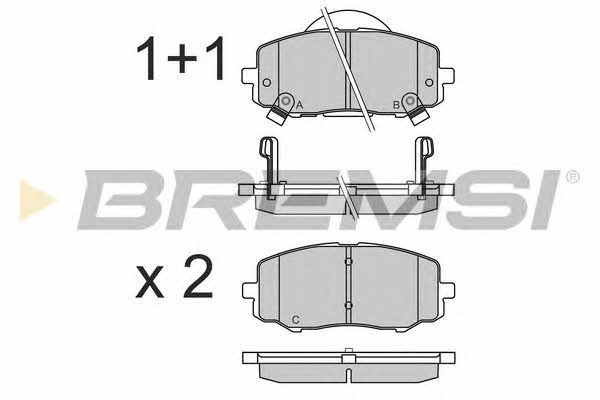 Bremsi BP3583 Brake Pad Set, disc brake BP3583