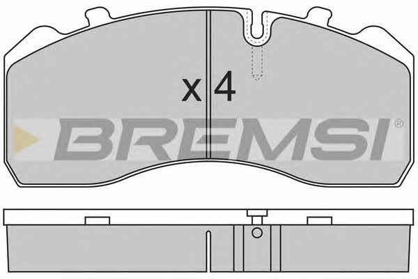 Bremsi BP7284 Brake Pad Set, disc brake BP7284