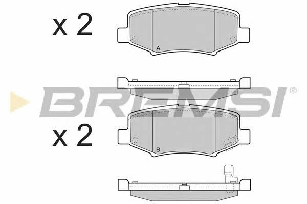 Bremsi BP3398 Brake Pad Set, disc brake BP3398