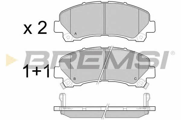 Bremsi BP3442 Brake Pad Set, disc brake BP3442