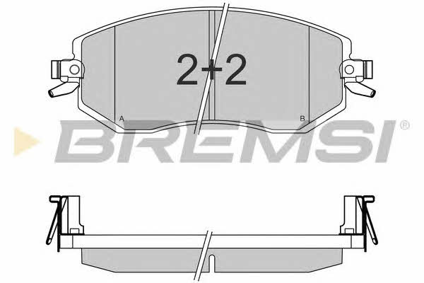Bremsi BP3570 Brake Pad Set, disc brake BP3570