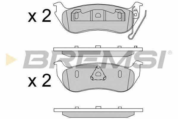 Bremsi BP3576 Brake Pad Set, disc brake BP3576