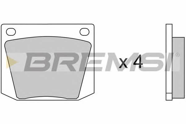 Bremsi BP2031 Brake Pad Set, disc brake BP2031