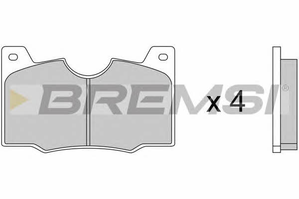 Bremsi BP2046 Brake Pad Set, disc brake BP2046