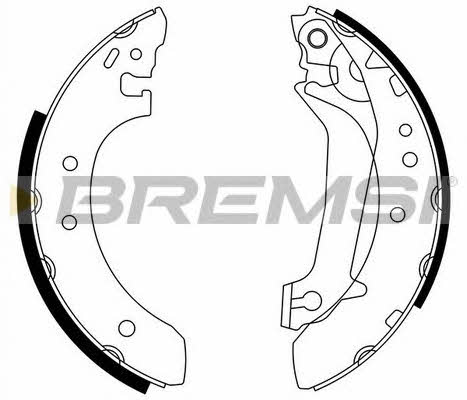 Bremsi GF0236 Brake shoe set GF0236