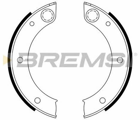 Bremsi GF0396 Parking brake shoes GF0396
