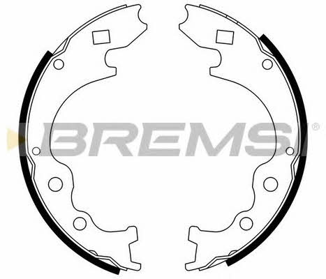 Bremsi GF0786 Parking brake shoes GF0786