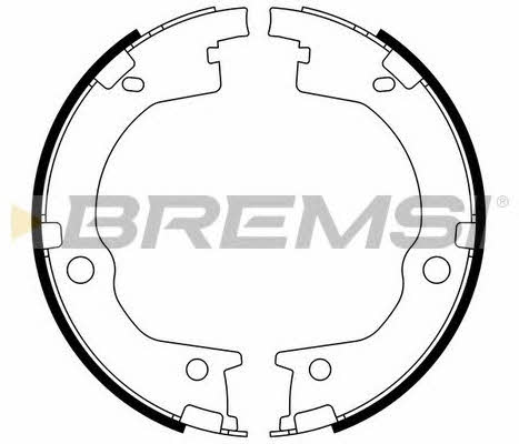 Bremsi GF0803 Parking brake shoes GF0803