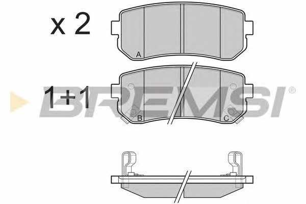 Bremsi BP3241 Brake Pad Set, disc brake BP3241