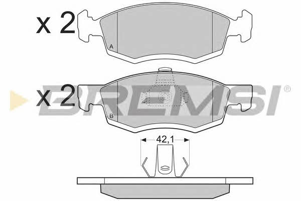 Bremsi BP3391 Brake Pad Set, disc brake BP3391
