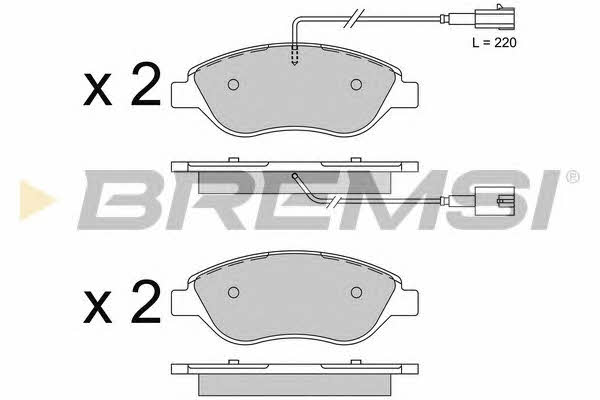 Bremsi BP3507 Brake Pad Set, disc brake BP3507