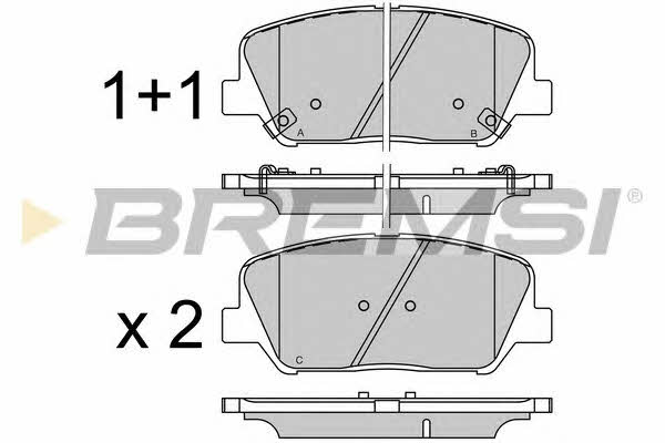 Bremsi BP3530 Brake Pad Set, disc brake BP3530