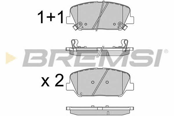 Bremsi BP3531 Brake Pad Set, disc brake BP3531