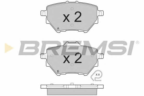 Bremsi BP3561 Brake Pad Set, disc brake BP3561